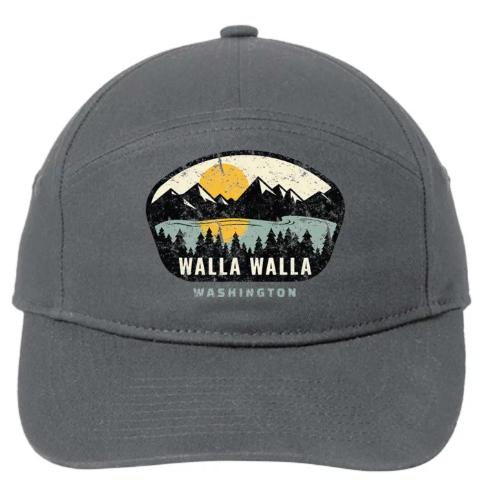 Walla Walla Washington W.A Vacation Souvenir 7-Panel Snapback Hat