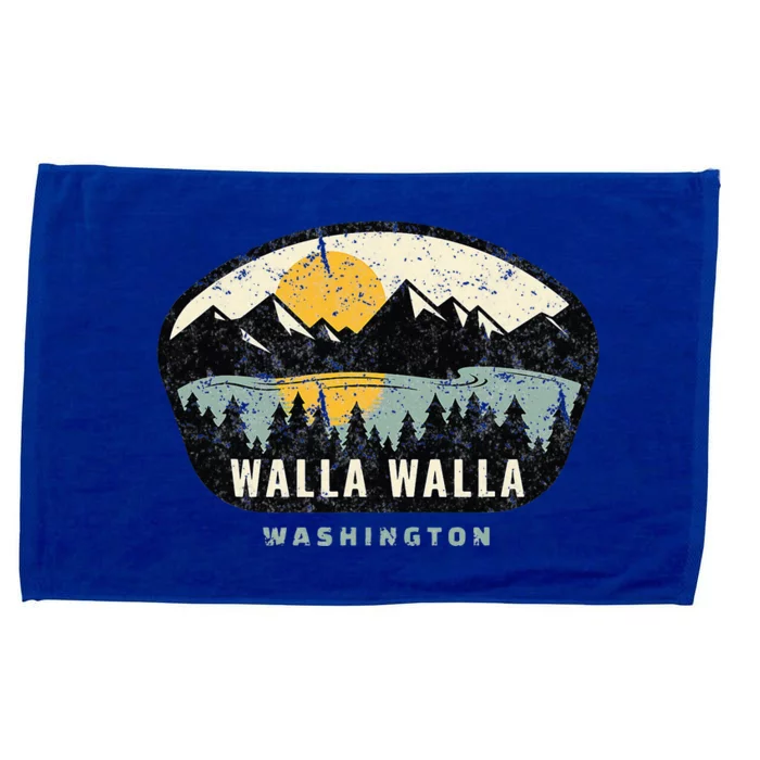 Walla Walla Washington W.A Vacation Souvenir Microfiber Hand Towel