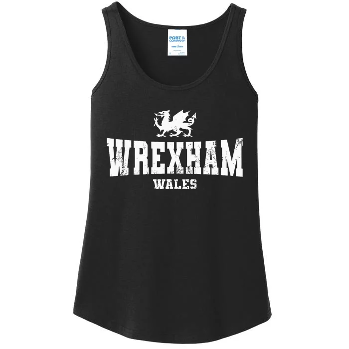 W.R.E.X.H.A.M. Wales Welsh Dragon Flag Cymru Ladies Essential Tank