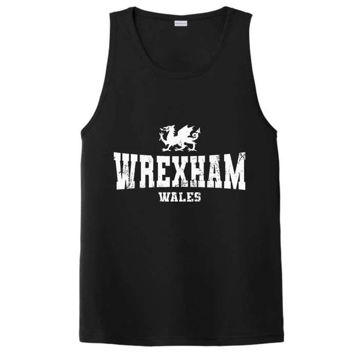 W.R.E.X.H.A.M. Wales Welsh Dragon Flag Cymru Performance Tank