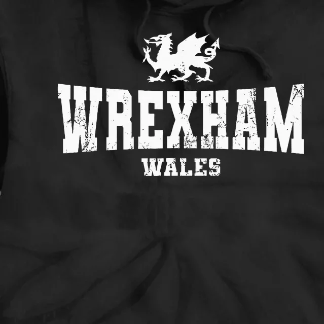 W.R.E.X.H.A.M. Wales Welsh Dragon Flag Cymru Tie Dye Hoodie