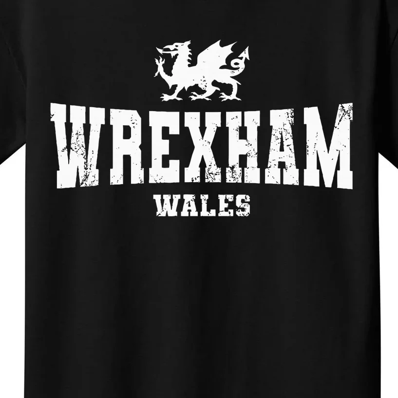 W.R.E.X.H.A.M. Wales Welsh Dragon Flag Cymru Kids T-Shirt