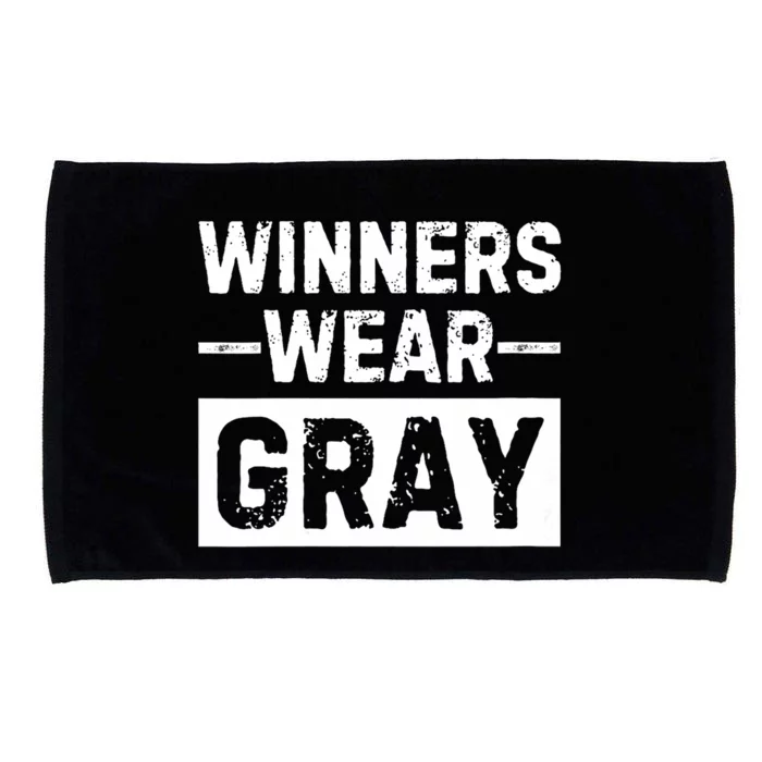 Women Winners Wear Gray Vintage Retro Microfiber Hand Towel