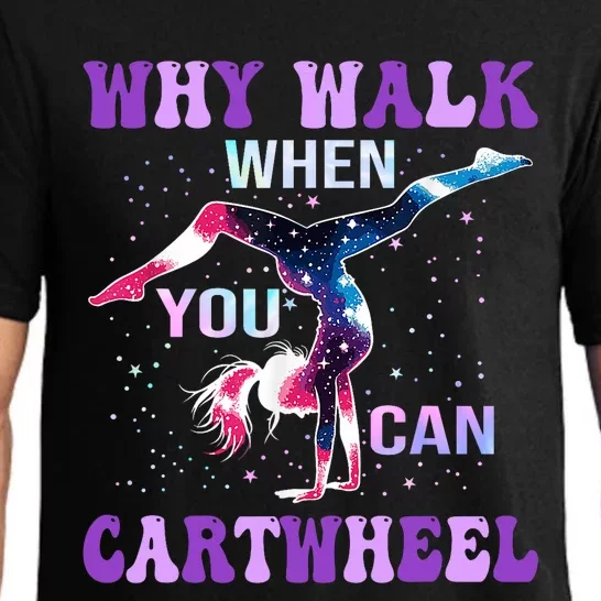 Why Walk When You Can Cartwheel Cute Gymnastics Pajama Set