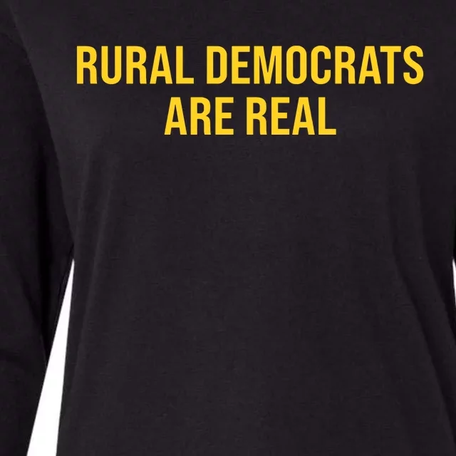 Will Watson Wearing Rural Democrats Are Real Womens Cotton Relaxed Long Sleeve T-Shirt