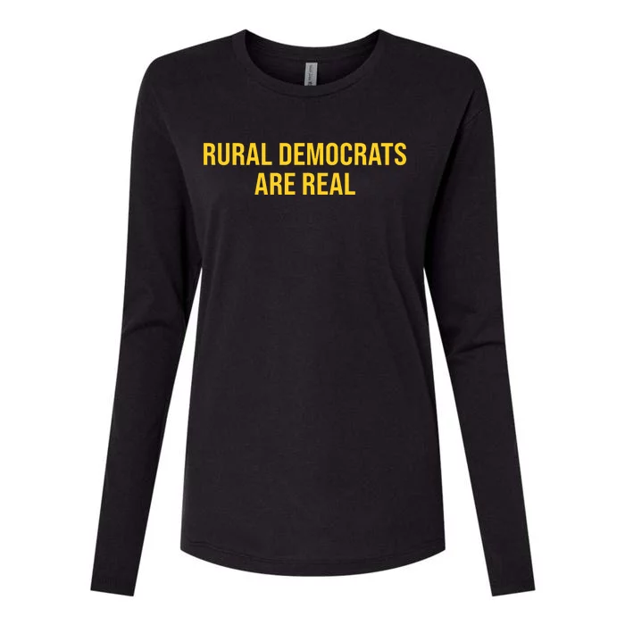 Will Watson Wearing Rural Democrats Are Real Womens Cotton Relaxed Long Sleeve T-Shirt