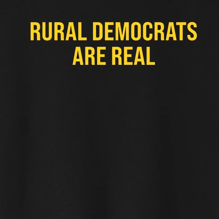 Will Watson Wearing Rural Democrats Are Real Women's Crop Top Tee