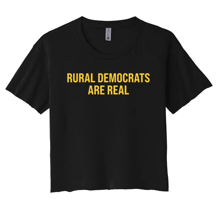 Will Watson Wearing Rural Democrats Are Real Women's Crop Top Tee