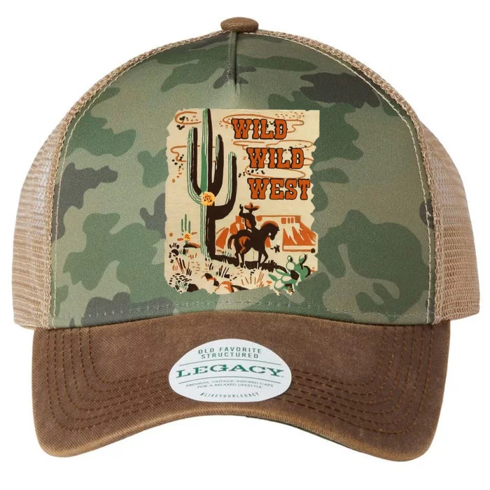 Wild Wild West Western Life Southwest Desert Vibes Cactus Legacy Tie Dye Trucker Hat