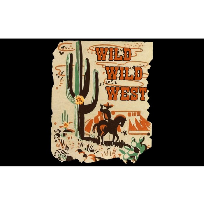 Wild Wild West Western Life Southwest Desert Vibes Cactus Bumper Sticker