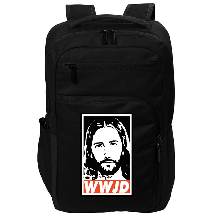 WWJD What Would Jesus Do Poster Design Impact Tech Backpack