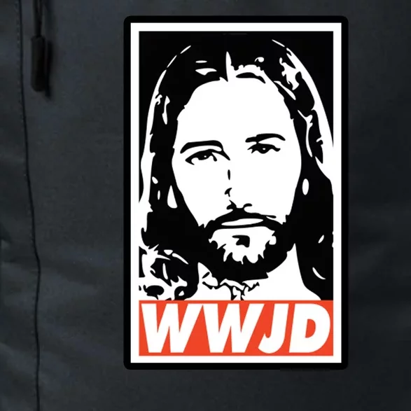 WWJD What Would Jesus Do Poster Design Daily Commute Backpack