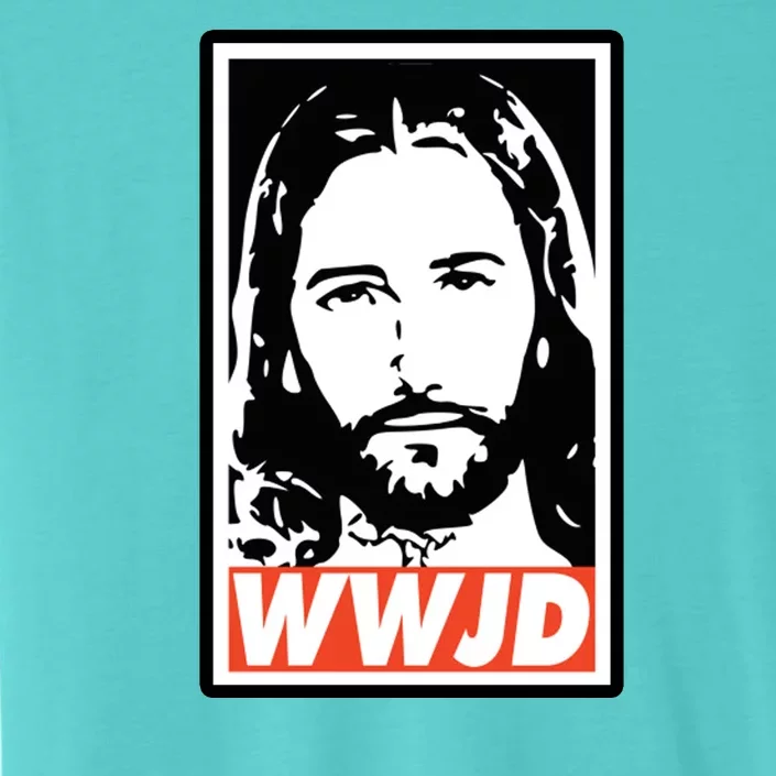 WWJD What Would Jesus Do Poster Design ChromaSoft Performance T-Shirt