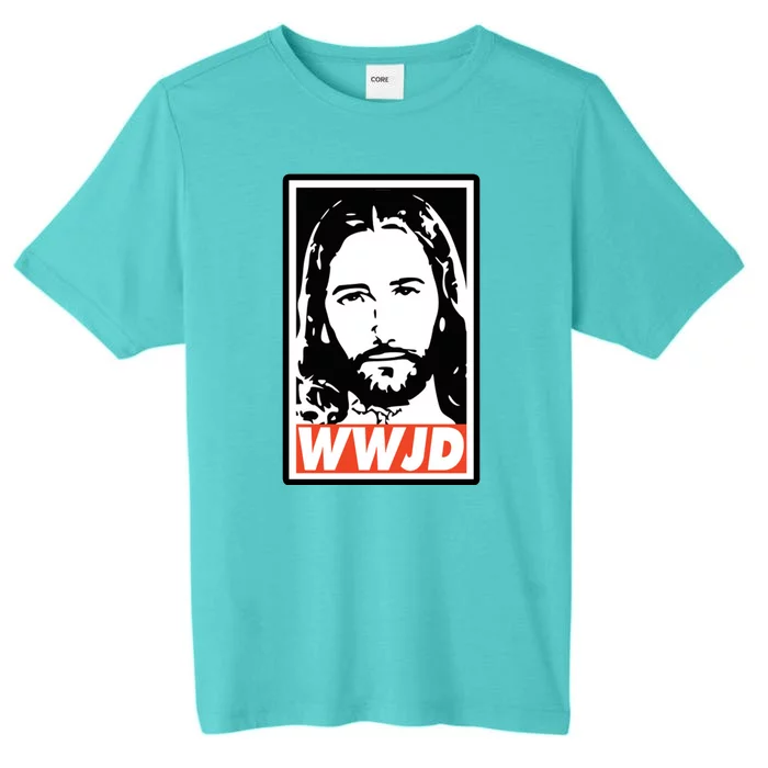 WWJD What Would Jesus Do Poster Design ChromaSoft Performance T-Shirt