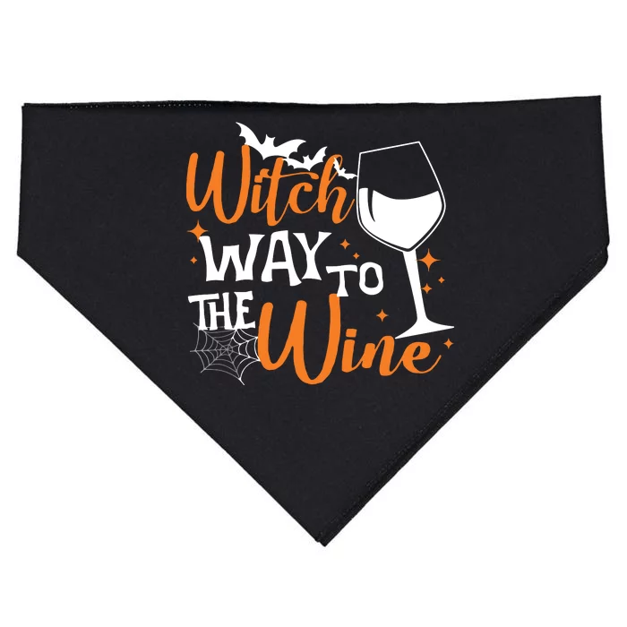 Women Witch Way To The Wine Halloween Funny Drinking Tank Top USA-Made Doggie Bandana