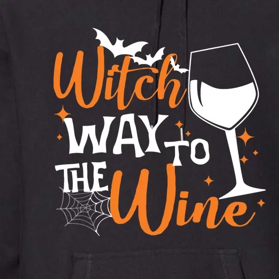 Women Witch Way To The Wine Halloween Funny Drinking Tank Top Premium Hoodie