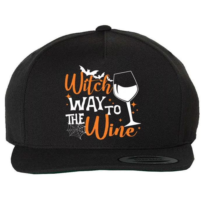 Women Witch Way To The Wine Halloween Funny Drinking Tank Top Wool Snapback Cap