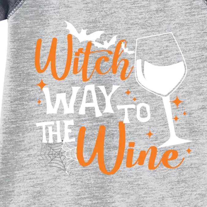 Women Witch Way To The Wine Halloween Funny Drinking Tank Top Infant Baby Jersey Bodysuit