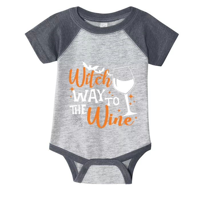 Women Witch Way To The Wine Halloween Funny Drinking Tank Top Infant Baby Jersey Bodysuit