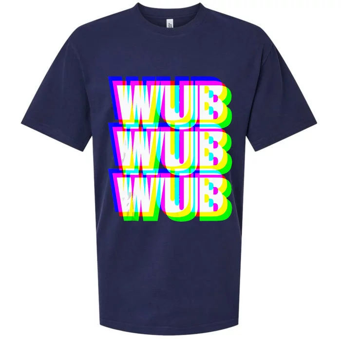 Wub Wub Wub Dubstep Techno Rave EDM Music DJ Festival Raver Sueded Cloud Jersey T-Shirt