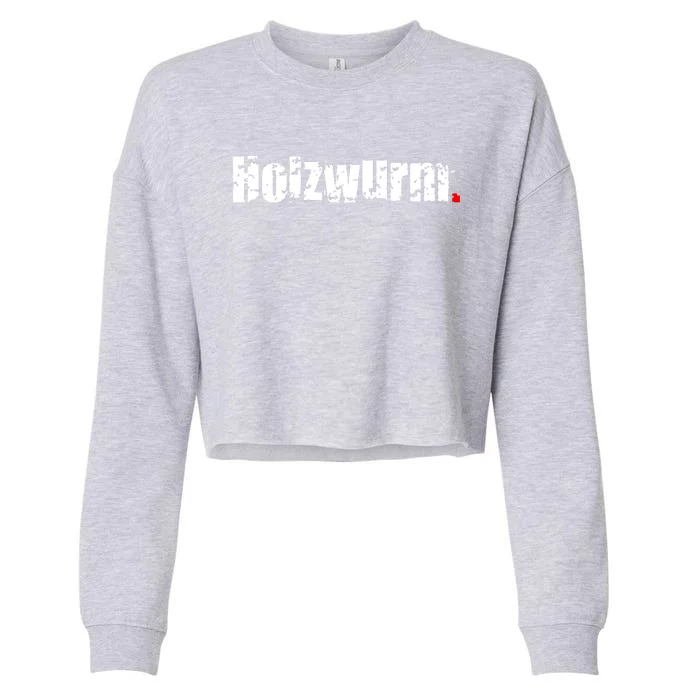 Wood Worm Cropped Pullover Crew