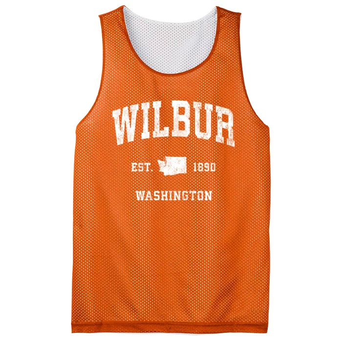 Wilbur Washington Wa Vintage Athletic Mesh Reversible Basketball Jersey Tank