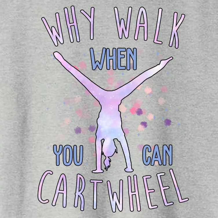 Why Walk When You Can Cartwheel Gymnastic Women's Crop Top Tee