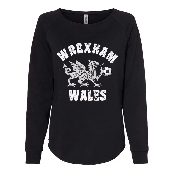 Wrexham Wales Welsh Visitor Traveler Dragon Womens California Wash Sweatshirt