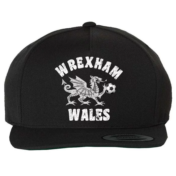 Wrexham Wales Welsh Visitor Traveler Dragon Wool Snapback Cap