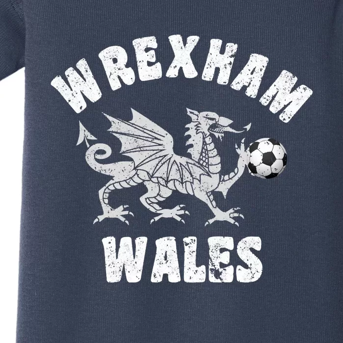 Wrexham Wales Welsh Visitor Traveler Dragon Baby Bodysuit