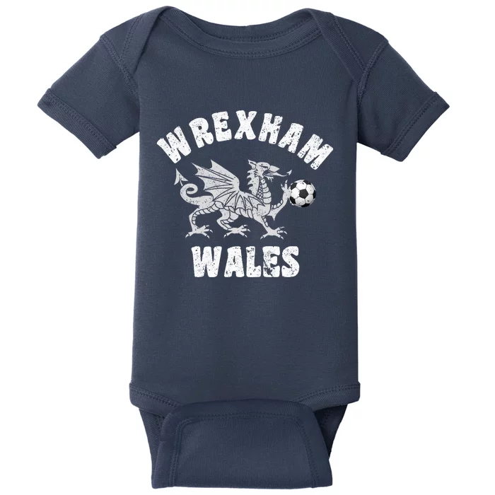 Wrexham Wales Welsh Visitor Traveler Dragon Baby Bodysuit