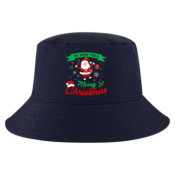 We Wish You A Merry Christmas Cheerful Santa Cute Gift Cool Comfort Performance Bucket Hat