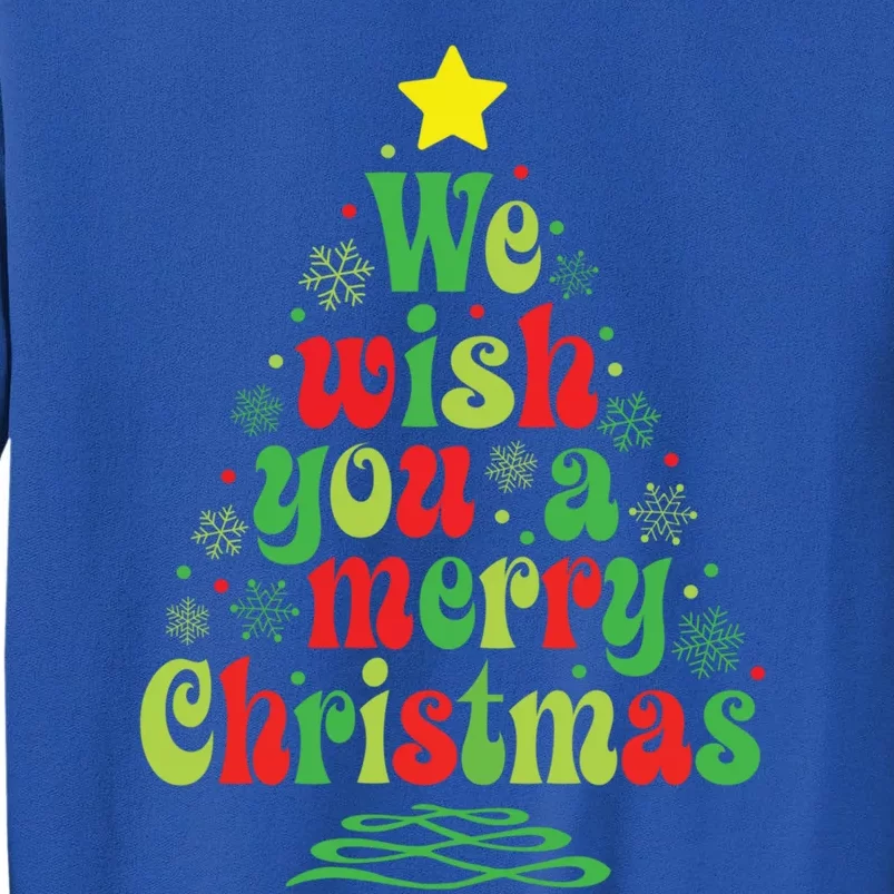 We Wish You A Merry Christmas Tree Holiday Matching Pajamas Gift Sweatshirt