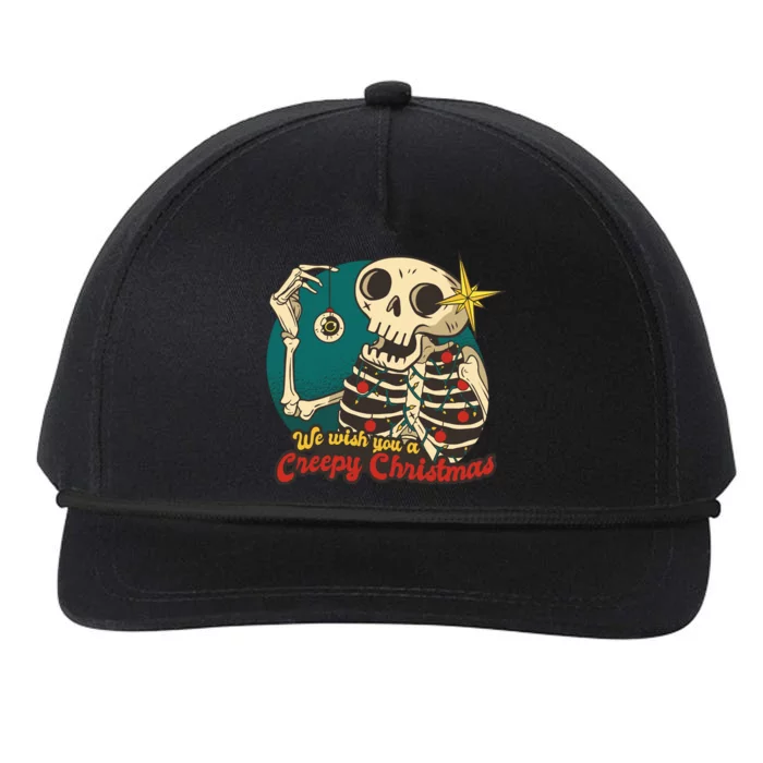 We Wish You A Creepy Christmas Snapback Five-Panel Rope Hat