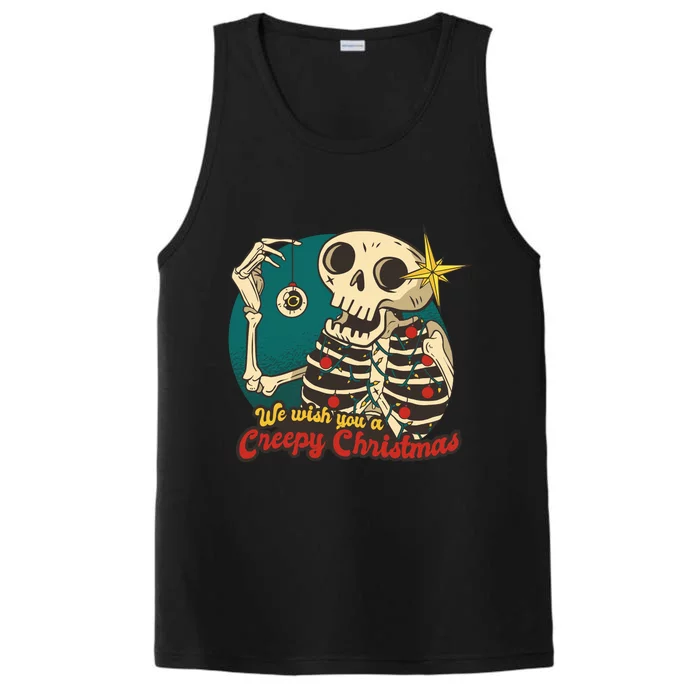 We Wish You A Creepy Christmas Performance Tank