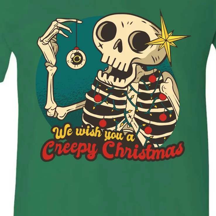 We Wish You A Creepy Christmas V-Neck T-Shirt