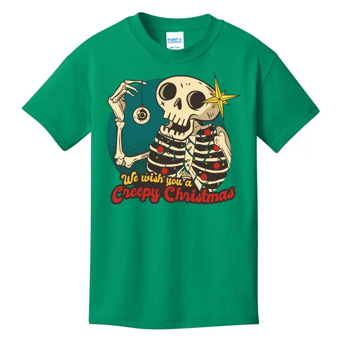 We Wish You A Creepy Christmas Kids T-Shirt