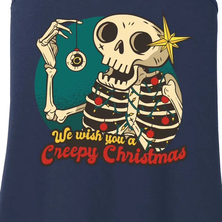 We Wish You A Creepy Christmas Ladies Essential Tank