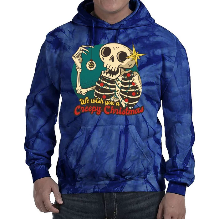 We Wish You A Creepy Christmas Tie Dye Hoodie