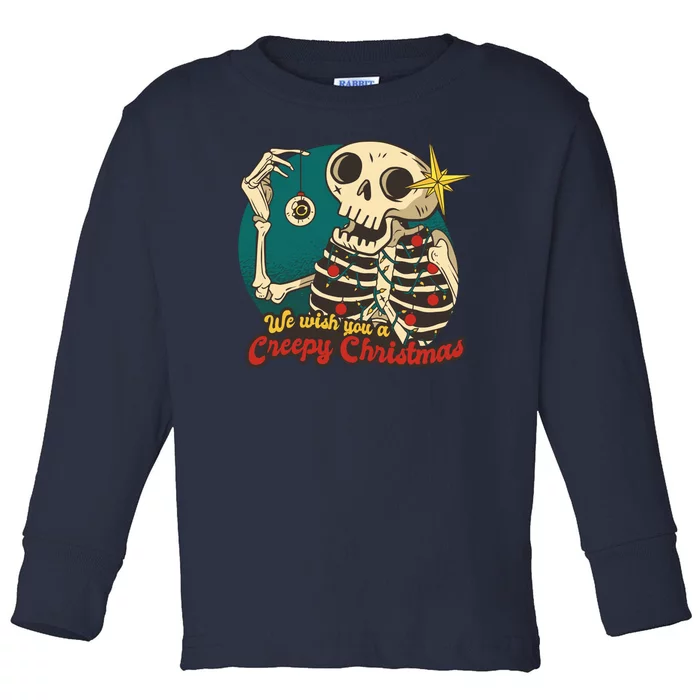 We Wish You A Creepy Christmas Toddler Long Sleeve Shirt