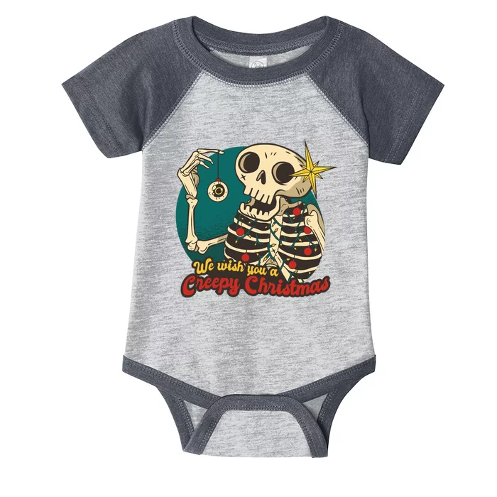 We Wish You A Creepy Christmas Infant Baby Jersey Bodysuit