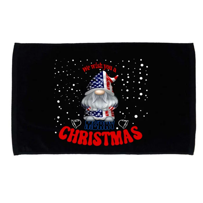 We Wish You A Merry Christmas American Gnome Meaningful Gift Microfiber Hand Towel