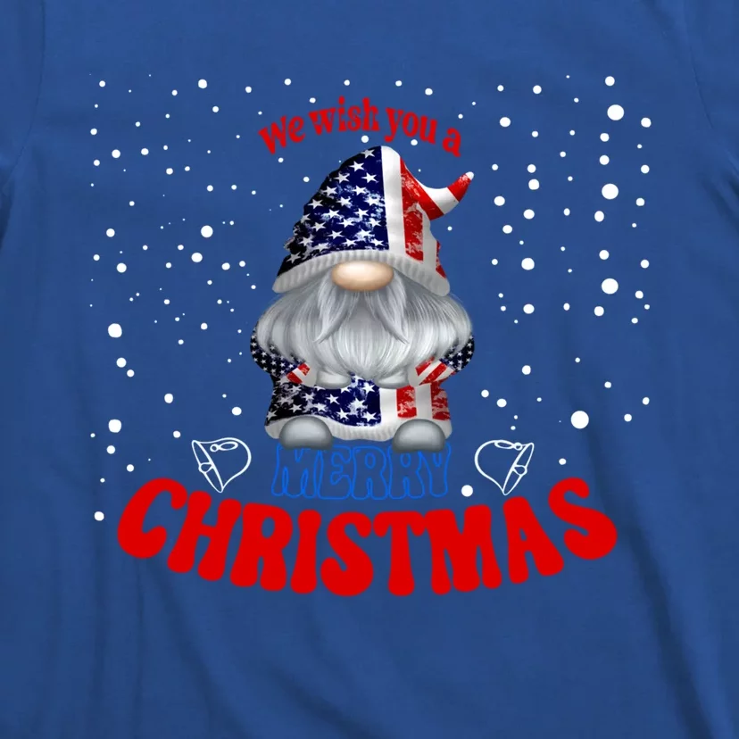 We Wish You A Merry Christmas American Gnome Meaningful Gift T-Shirt