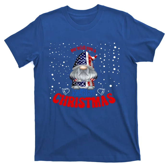 We Wish You A Merry Christmas American Gnome Meaningful Gift T-Shirt