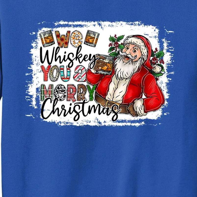 We Whiskey You A Merry Christmas Wish Pajama Ing Cute Gift Tall Sweatshirt