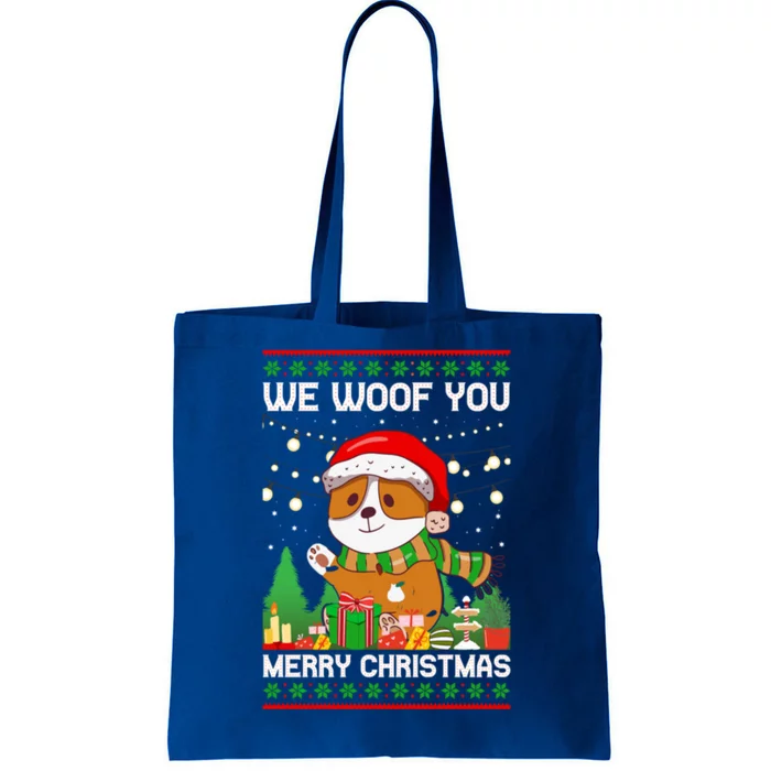 We Woof You A Merry Christmas Gift Tote Bag