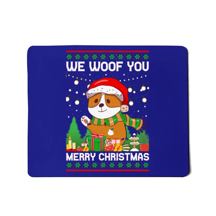 We Woof You A Merry Christmas Gift Mousepad