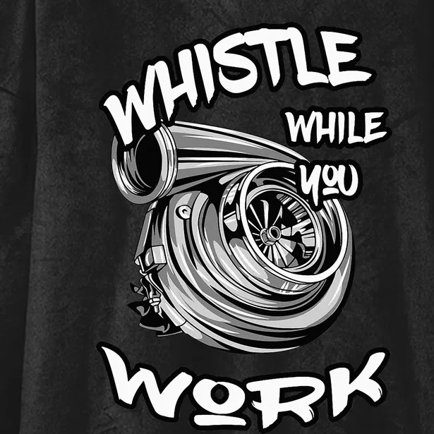 Whistle While You Work Trucker Mechanic Biker Hooded Wearable Blanket