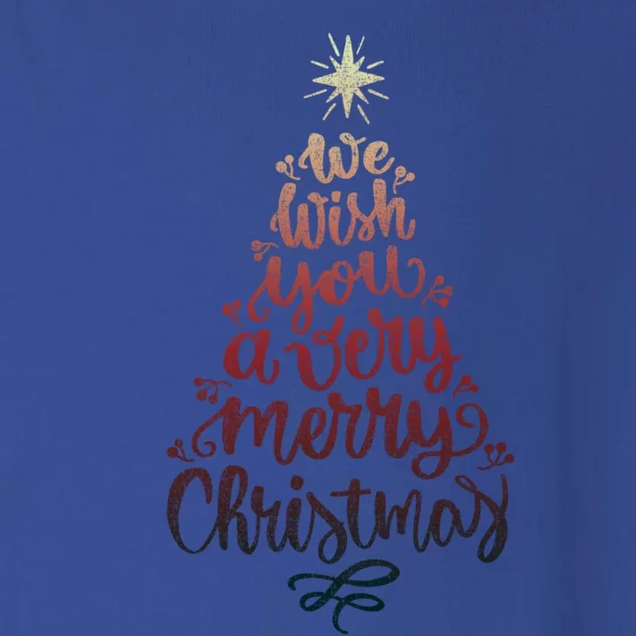 We Wish You A Very Merry Christmas Tree Xmas Gift Tee Cute Gift Toddler Long Sleeve Shirt