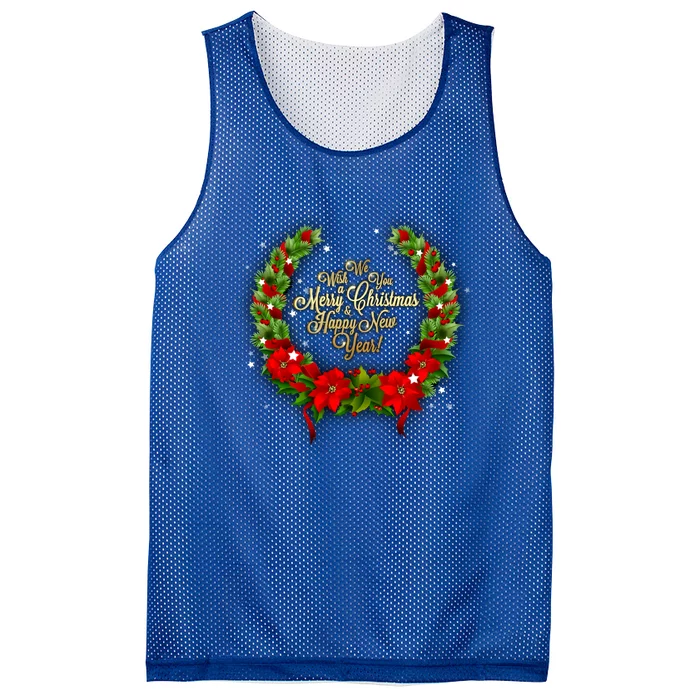 We Wish You A Merry Christmas Happy New Year Gift Mesh Reversible Basketball Jersey Tank